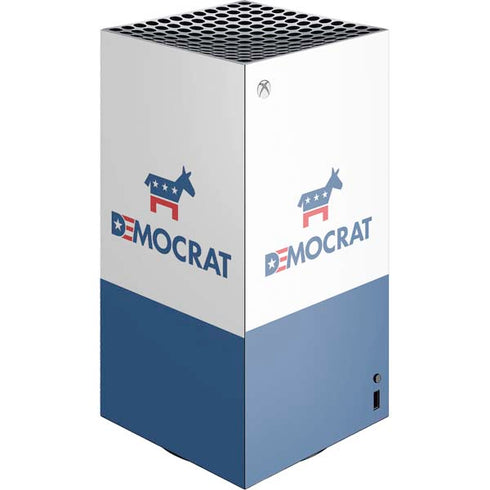 Democrat Blue And Red XBox Series X Digital Edition Console Skin